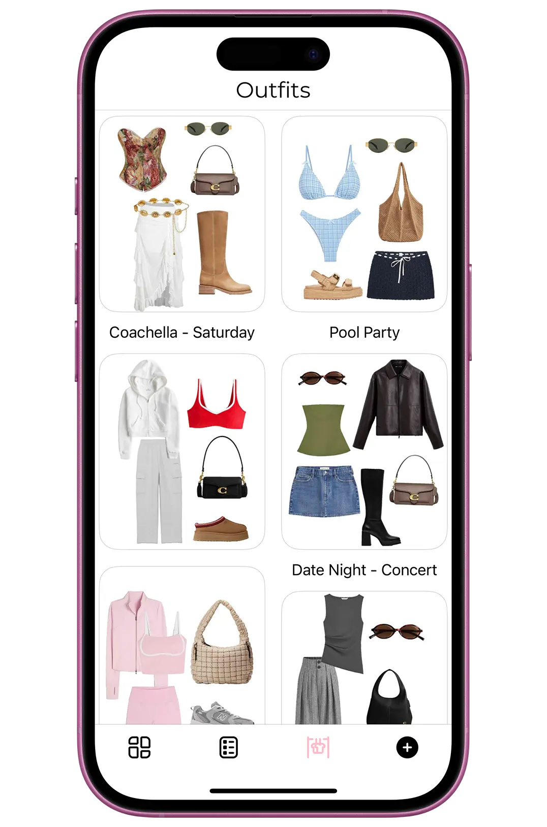 Vloset App Create Outfits